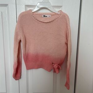 Epic Threads Pink Gradient Sweater with Bow